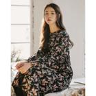 Button-through Floral Dress