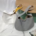 Plain Faux Leather Hobo Bag