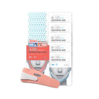 Scinic - 44 Face Making Kit: Face Line Belt 1pc + Coolifting Gel Mask 5pcs 6pcs