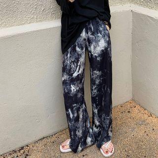 High-waist Tie Dye Pants As Shown In Figure - One Size