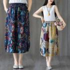 Midi A-line Printed Skirt (various Designs)