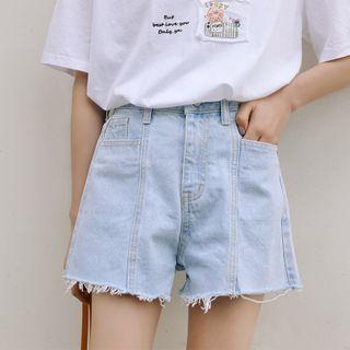 Frayed Denim Jeans