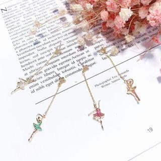 Rhinestone Ballet Dancer Dangle Earring