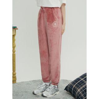 Snug Club Fleece Jogger Pants Pink - One Size