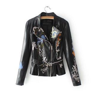 Cross Stitched Denim Jacket