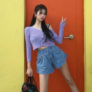 Cropped Light Cardigan