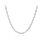 Simple And Fashion Geometric Mesh Necklace Silver - One Size