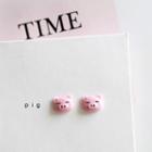 Pig Stud Earring As Shown In Figure - One Size