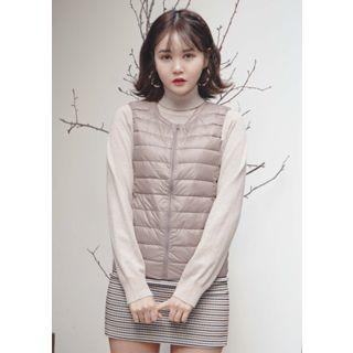 Duck Down Quilted Zip Vest
