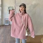 Fleece Zip Jacket Pink - One Size