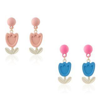 Tulip Alloy Dangle Earring