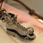 Alloy Shoe Pendant Necklace Coffee - One Size