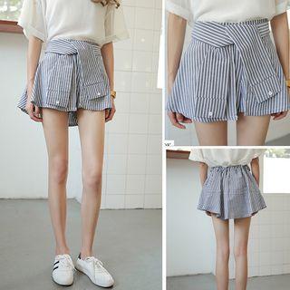 Striped A-line Skort