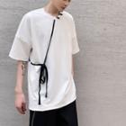 Contrast String Oversized Tee