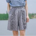 Frill Trim Dotted Shorts