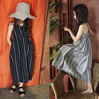 Family Matching Striped Maxi Sundress
