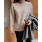 Round-neck Woolen Knit Top