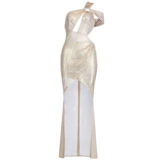 Cutout Asymmetrical Bodycon Dress