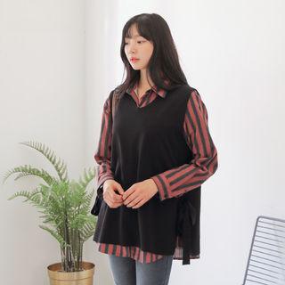 Tie-side Brushed-fleece Lined Vest