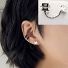 925 Sterling Silver Magic Hat & Pigeon Earring Hat & Pigeon - Black & White - One Size