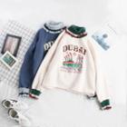 Turtle-neck Long-sleeve Sweatshirt