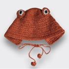 Frog Knit Cloche Hat