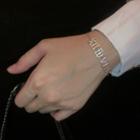 Rhinestone Roman Numeral Bracelet