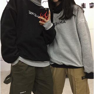 Couple Matching Turtleneck Two-tone Sweatshirt