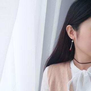Bead Sterling Silver Asymmetrical Dangle Earring