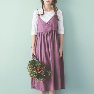 Spaghetti-strap Midi Dress