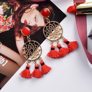 Tassel Metal-drop Earrings