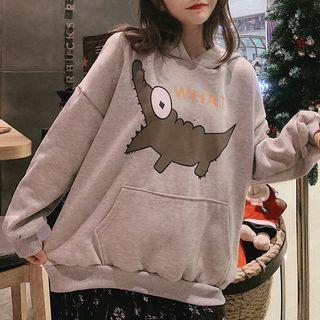 Alligator Print Hoodie