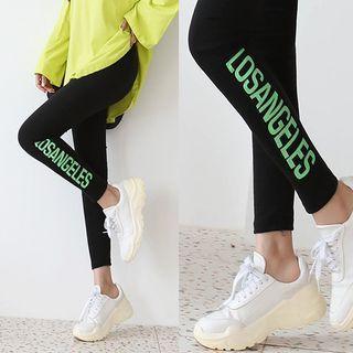 Neon-lettered Leggings