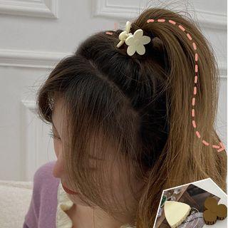 Set Of 3: Acrylic Hair Clamp (various Designs)