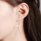 Faux Pearl Geometric Earrings
