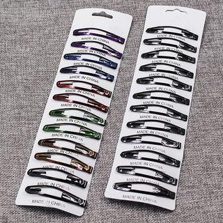 Set Of 12: Metal Hair Clip