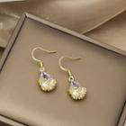 Faux Crystal Drop Earring E3564 - 1 Pair - Gold - One Size