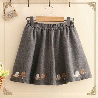 Car Embroidered Skirt