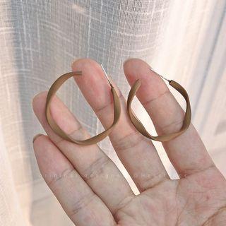 Hook Earring 1 Pair - Coffee - One Size
