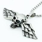 Flying Skull Stainless Steel Pendant / Necklace