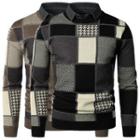 Collared Patchwork Sweater