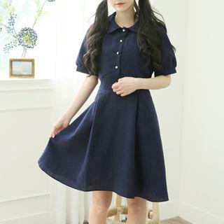 Flared Shirtwaist Dress