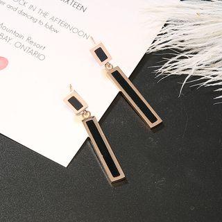 Stainless Steel Bar Dangle Earring As Shown In Figure - One Size