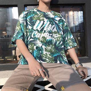 Print Letter Short-sleeve T-shirt