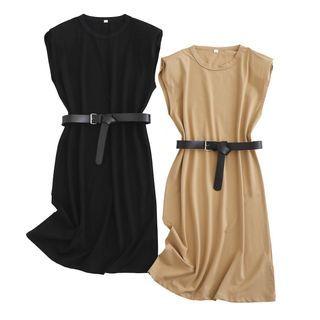 Sleeveless Sheath T-shirt Dress