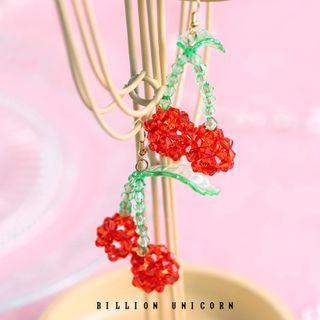 Faux Crystal Cherry Dangle Earring