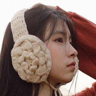 Floral Knit Earmuffs