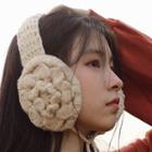 Floral Knit Earmuffs