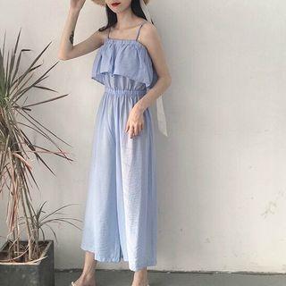 Plain Ruffled Jumpsuit