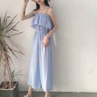Plain Ruffled Jumpsuit